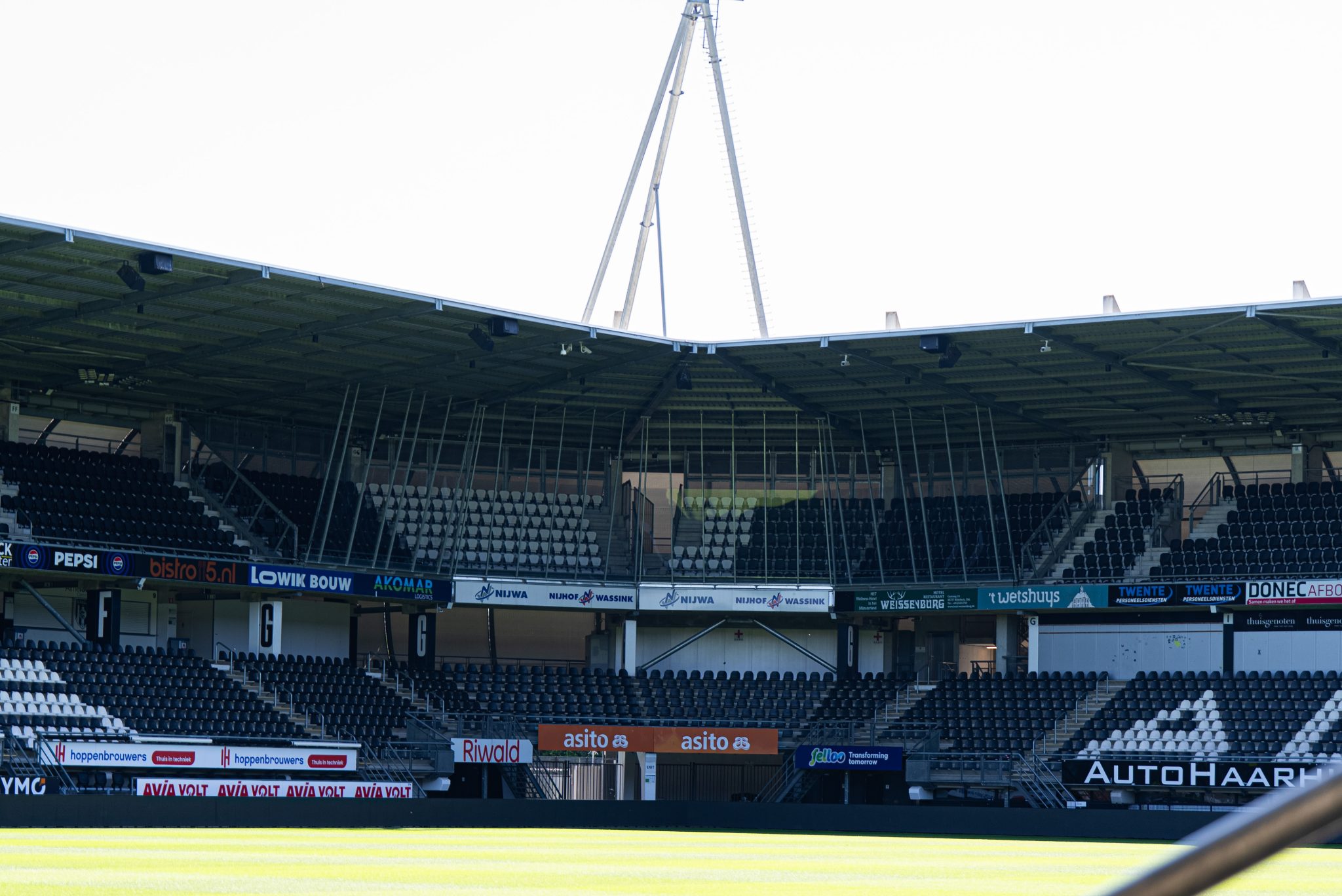 Lexaanwand voor het uitvak wordt komende week verwijderd